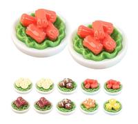 Didiseaon 12 pezzi Mini Verdure in Miniatura per Casa delle Bambole Modelli di Cibo Realistici per Decorazioni e Accessori Gioco Pretend Play