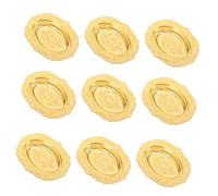 Didiseaon 12 Pezzi Piatti Dorati Decorativi Vassoi Eleganti per Dolci e Frutta per Matrimoni Feste e Servizio Catering Raffinato
