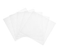 Didiseaon 12 Pezzi Retine in Plastica Quadrate per Punto Croce Bianco 27x27 Quadretti Tela da Ricamare Resistente e Facile da Modellare per Lavori a Maglia