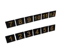 Didiseaon 12 Pezzi Segnalini Decorazioni per Feste Halloween Numerici e Acrilico Nero per Forma a V Esperienza di Gioco Migliorata Scene di Crimine Giochi Investigativi