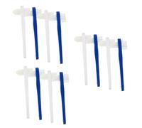 Didiseaon 12 Pz finto spazzolino a doppia testa dentiere spazzolino da denti a doppia faccia portatile per dentiera per l'igiene orale detergente per protesi