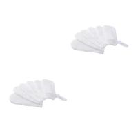 Didiseaon 12 Pz spazzolino da dito infantile spazzolini denti spazzolino denti spazzolino da denti da dito spazzolino da denti per bambini denti decidui culle per le dita bambino bianca