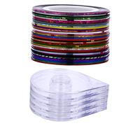 Didiseaon 120 Pezzi Pasta Di Filo Per Unghie in Oro e Argento Manicure Avvolge La Decorazione Linea Di Nastro Adesivo Per Unghie Adesivi Glitterati Del Nastro Per Unghie Etichetta
