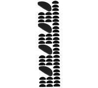 Didiseaon 120pezzi Pz Naselli Antiscivolo Silicone Per Occhiali Supporti Per Naso Regolabili Confezione -shape Nero Accessorio Comfort Per Occhiali Per Utilizzo