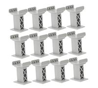 Didiseaon 12pezzi Accessori Per Binari Ferroviari Supporti Multilivello Per Blocchi Altezza Elevata Compatibili Tutte Principali