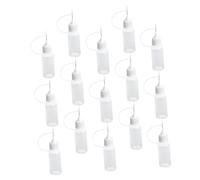 Didiseaon 15 Pezzi Contenitori Applicatori con Punta Ago Bottiglie Dosatrici per Colla e Contenitori Precisione Riutilizzabili per Te e Riempimento Liquidi Portatili e Facili da Usare