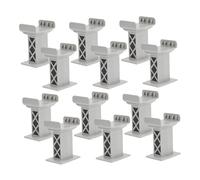 Didiseaon 15 Pezzi Supporti in Plastica per Binari Ferroviari Pilastri Elevati Multilivello per Ponti Blocchi Stabili Compatibili con Tutti i Marchi Principali Accessori per Modellismo e Uso