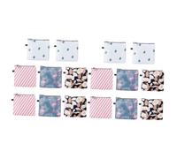 Didiseaon 16 Pz astuccio per assorbenti igienici sacchetto per assorbenti interni borsa assorbente con cerniera marsupio porta bebè custodia per assorbenti igienici borsa donna contenitori