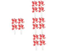Didiseaon 16 Pz tappo per rosso perlato flower hair clip fermaglio per da ragazza di fiori accessori per ragazza di fiori bastoncino per da donna