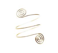 Didiseaon 1pezzi Bracciale a Molla Aperto in Metallo Punk Per Donna Fascia Braccio Geometrica in Metallo Resistente Gioielli Bracciale Donna e Durevole Accessorio Moda Effetto Boho