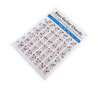 Didiseaon 1pezzi Tabella Del Basso Elettrico Poster Degli Accordi Musicali Per Principianti Guida All Apprendimento Del Basso Elettrico Diagrammi Accordi Comuni