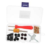 Didiseaon 1Set Kit Strumenti Riparazione Pneumatici Auto Completo per Rimozione e Installazione Nuclei Valvole Inossidabile e e Pratico per Auto e