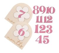 Didiseaon 1Set Segni Mensili per Decorazioni Fotografiche Creative con Ciondoli Floreali per Battesimo e Speciali