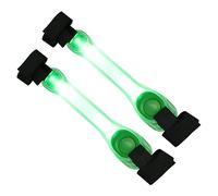 Didiseaon 2 Bracciali LED Luminosi Ricaricabili Fascia Sicurezza per Corsa Notturna Alta visibilità e Regolabili Verde Accessorio per Jogging e Escursionismo