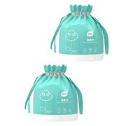 Didiseaon 2 Di Asciugamani Monouso Per Il Viso Asciugamani Bagnati E Asciutti Salviette Struccanti Salviette Detergenti Fazzoletti Per Il Viso 40 Fogli/rotolo Verde