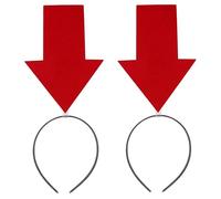 Didiseaon 2 fasce per capelli divertenti con freccia, accessori creativi per occasioni festive, design unico con freccia verso il basso, accessori per foto per feste e celebrazioni, facili da abbinare