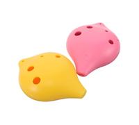 Didiseaon 2 Ocarina Sei in Resina per Principianti Strumento Resistente e Facile da Imparare Suono e per Studenti e Appassionati da Rosa e Giallo
