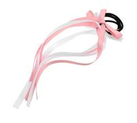 Didiseaon 2 Paia corda per Cravatte per occidentali Porta coda di cavallo elastico Bomboniere per elastici per cravatta per Cinetti per carini Nastro