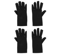 Didiseaon 2 Paia Guanti da Cerimonia in Poliuretano Nero | Leggeri e Flessibili, Tocco Delicato, per Foto Lavoro e Oggetti Collezionabili