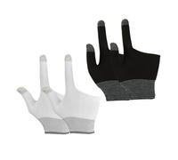 Didiseaon 2 paia Guanti Gaming Traspiranti Touch Screen Antiscivolo Leggeri ed Elastici per Giocatori Nero e Comfort e Precisione per Smartphone e Tablet