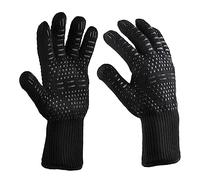 Didiseaon 2 pezzi Anticalore Aramid Ignifughi Isolamento Termico Design Elegante e Facile da per Bbq e Attività Outdoor Neri