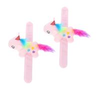 Didiseaon 2 Pezzi braccialetto di unicorno peluche braccialetti di animali imbalsamati per bracciali giocattoli da da polso Braccialetto Hugger Unicorn cotone pp