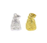 Didiseaon 2 Pezzi Campane Ciondolo a Campana in Rame Motivo Drago, Anello Sospeso Decorativo per Accessori Fai da Te, Decorazioni Portafortuna per Casa e Regalo