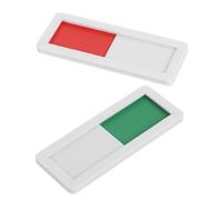 Didiseaon 2 pezzi Cartello Scorrevole Privacy in Resistente per Ufficio Sala Riunioni Bagno Indicatore Occupato Facile Installare