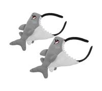 Didiseaon 2 Pezzi Cerchietto per Chioma a Forma di Squalo Cartoon e Plastica, Fascia Kawaii per Ragazze e Donne, per Feste a Tema Creature Marine e Cosplay