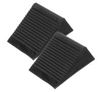 Didiseaon 2 pezzi Cunei Ruota in Gomma Antiscivolo per Auto Camion e Caravan Blocco Portatile per Allineamento e Stabilità Veicoli Accessori Car Supplies