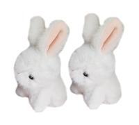 Didiseaon 2 Pezzi Di Peluche A Forma Di Coniglietto: Piccolo Peluche A Forma Di Coniglietto, Ciondolo Portachiavi A Forma Di Bambola Di Coniglio, Per Bambini, Borse, Regali Per Feste.
