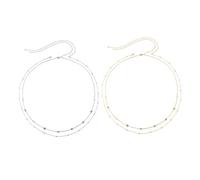 Didiseaon 2 pezzi Eleganti in Metallo con Geometriche Decorazioni Hip Hop per e Feste