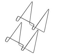 Didiseaon 2 Pezzi Espositori in Metallo Neri Cavalletto, Supporto per Quadri e Cornici da Tavolo, Portapiatti Decorativi Leggeri e Stabili per Esposizione di Opere d'Arte e Pannelli