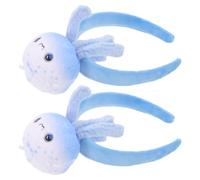 Didiseaon 2 Pezzi Fascia per Chioma Medusa Blu e Plastica, Comoda a Trasformazione Rapida, per Feste a Tema Halloween e Party Oceanici