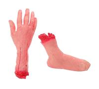 Didiseaon 2 pezzi Giocattoli per Scherzi Halloween Artificiali Realistici Colori Accessori per e Decorazioni da Ottimo per Feste Tema e Stanze Del