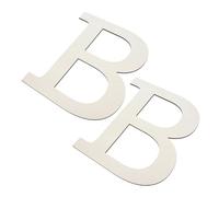 Didiseaon 2 Pezzi Lettera Di Legno Per Progetti Fai -da -te Lettere Vuote Big Legno Alfabeto Dipingente Per Wall Party Kids Room Nursery