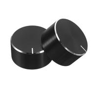 Didiseaon 2 Pezzi Manopole per Potenziometro 6mm Nero in Plastica, Pomelli di Controllo Robustezza Affidabile, per Dimmer Luce in Case e Uffici