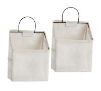 Didiseaon 2 pezzi Organizer da Parete in Tessuto con Tasche Multiple per Camera Bagno e Cucina Borsa Appesa Compatta per Chiavi Gioielli e Accessori