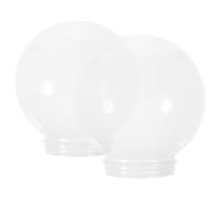 Didiseaon 2 pezzi Paralume Acrilico Globo Sfera per Lampada Sospensione Copertura Contemporanea e Resistente per Sostituzione Lampade Appese Design Elegante per Ambienti Interni ed Esterni