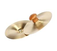 Didiseaon 2 pezzi Piatti Dito per Manico in Legno Strumento Musicale per Danza e Intrattenimento con Suono Chiaro e Struttura Robusta per Danze e Feste Infantili