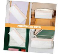 Didiseaon 2 pezzi Pochette Trasparente per Soldi e Piccoli Oggetti Astuccio Zipper Grande Capacità Borsello Riutilizzabile per Monete e Accessori e Organizzata per Viaggi e Quotidiano