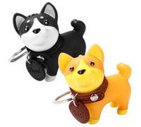 Didiseaon 2 pezzi Portachiavi Pendente Cane Charm Decorativo per e Chiavi Materiale Resistente e Design per e