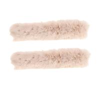 Didiseaon 2 Pezzi Proteggi Tracolla Peluche con Zip per Borsa Spalla Copri Manico Morbido e Comfort Elevato Accessorio Chic per Tracolle Donna Autunno Inverno Facile da Installare e