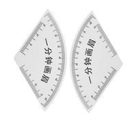 Didiseaon 2 Pezzi Righello per Disegno Sopracciglia PVC Strumento Precisione Mappatura Trucco Permanente Adatto Tutti i Volti Kit Modellare Sopracciglia Portatile