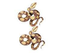 Didiseaon 2 pezzi Serpente Finto Realistico in PVC per Giocattolo Imitazione Creativa Educativo per Apprendimento Scientifico e Decorazioni Naturali