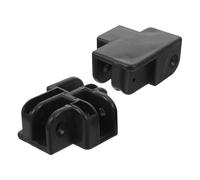 Didiseaon 2 Pezzi Staffa per tendalino Ombrello Giunto di Sostegno della Parti della a baldacchino Accessori per Tende da Sole plastica Nero