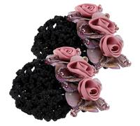 Didiseaon 2 Pezzi Tessuto Filato Di Seta Semplice Fiore Rete Tasca Testa Fiore Top Clip Accessori Per Fermaglio Per Fermaglio Con Una Parola Maglia Spessa Rossa Prodotti
