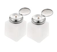 Didiseaon 2 Pz Bottiglia Versare Contenitore Di Dosatore Dosatore Pompa Liquido Bruciatore Distributore Senz'aria Bottiglie Erogatore Spingere Verso Il Basso Mini Bianca Riutilizzabile