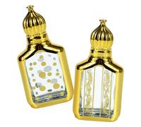 Didiseaon 2 Pz bottiglie di profumo portatili bicchiere bottle profumo hirt beuty bottiglia di profumo vuota perdere Distributore bottiglie d'olio vuote sfere a rulli per oli essenziali