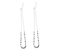 Didiseaon 2 Pz catena di testa decorazioni hallowen accessori vintage new moon bandana gioielli da sposa fascia per vintage copricapo a motivi lunari catena testa retrò ferro Silver